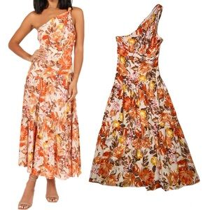 NWT Petal + Pup Floral One Shoulder Maxi Sundress Resortwear Summer Vacation